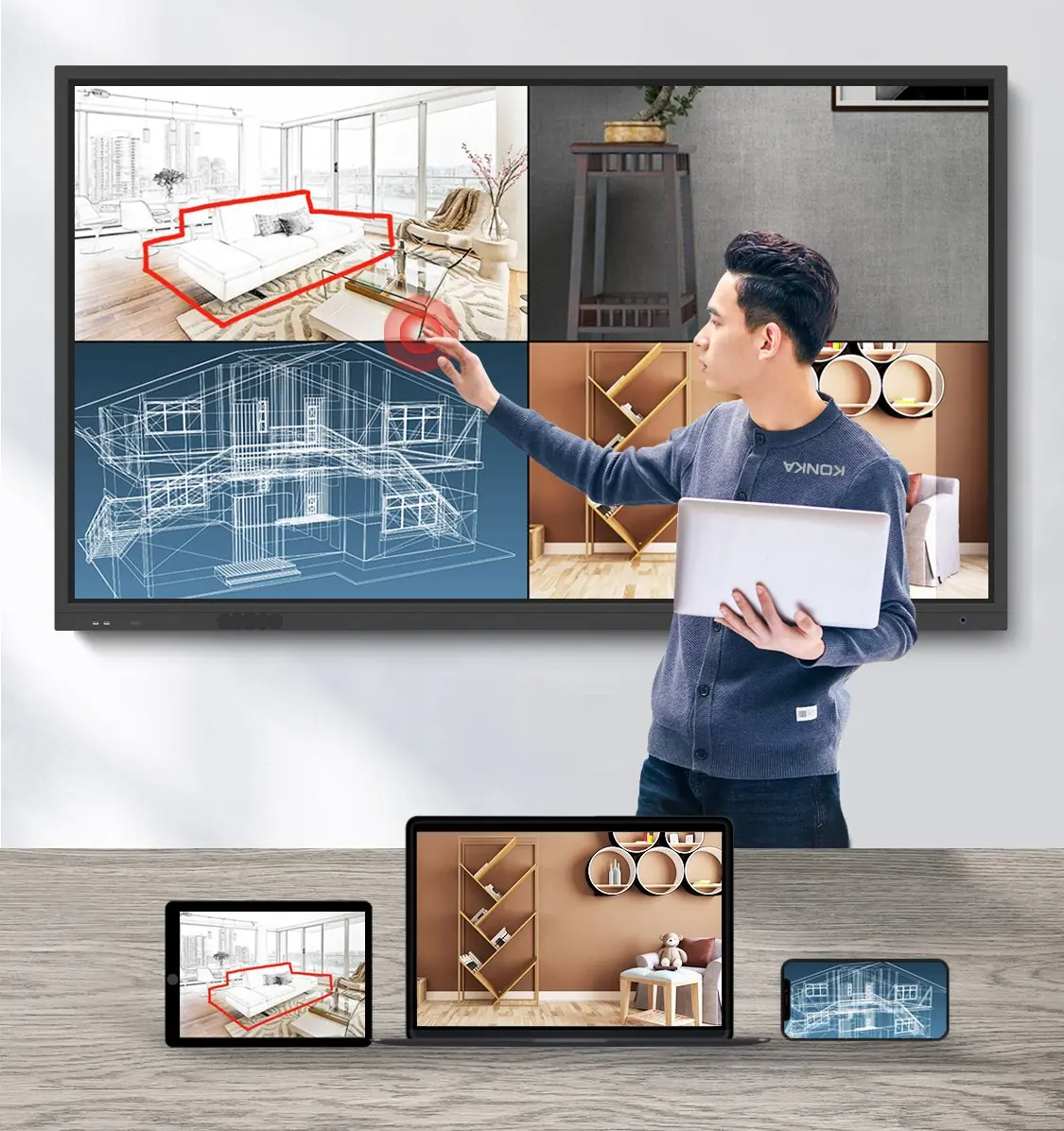 interactive flat panel display