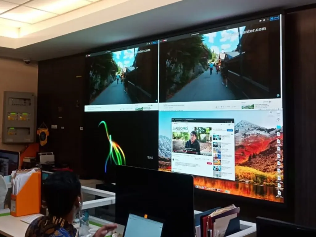video wall Control Room BSNN Jakarta