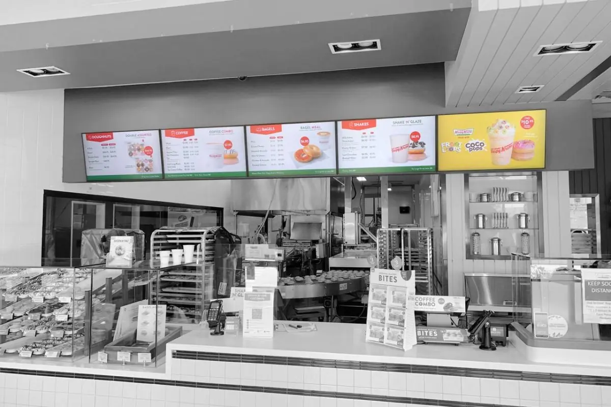 digital menu signage