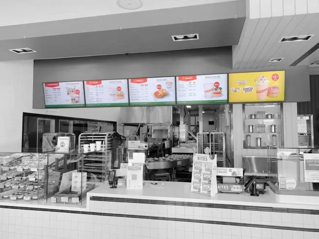 digital menu signage