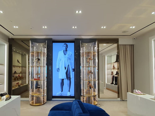 Stuart Weitzman Retail Indoor LED Videotron