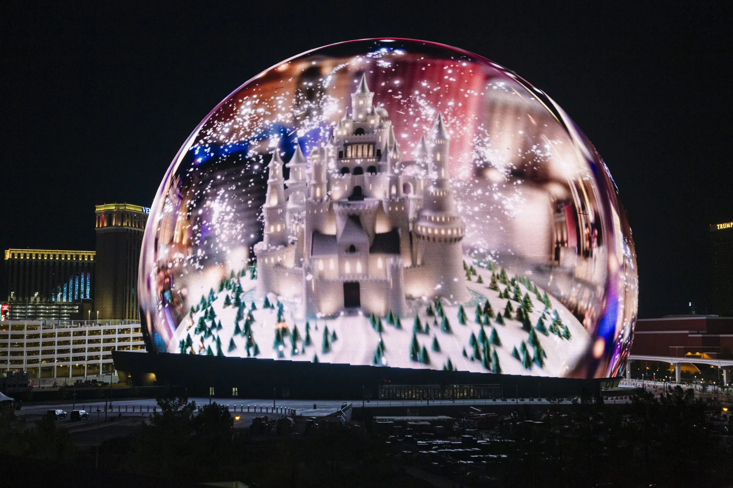 msg sphere led videotron