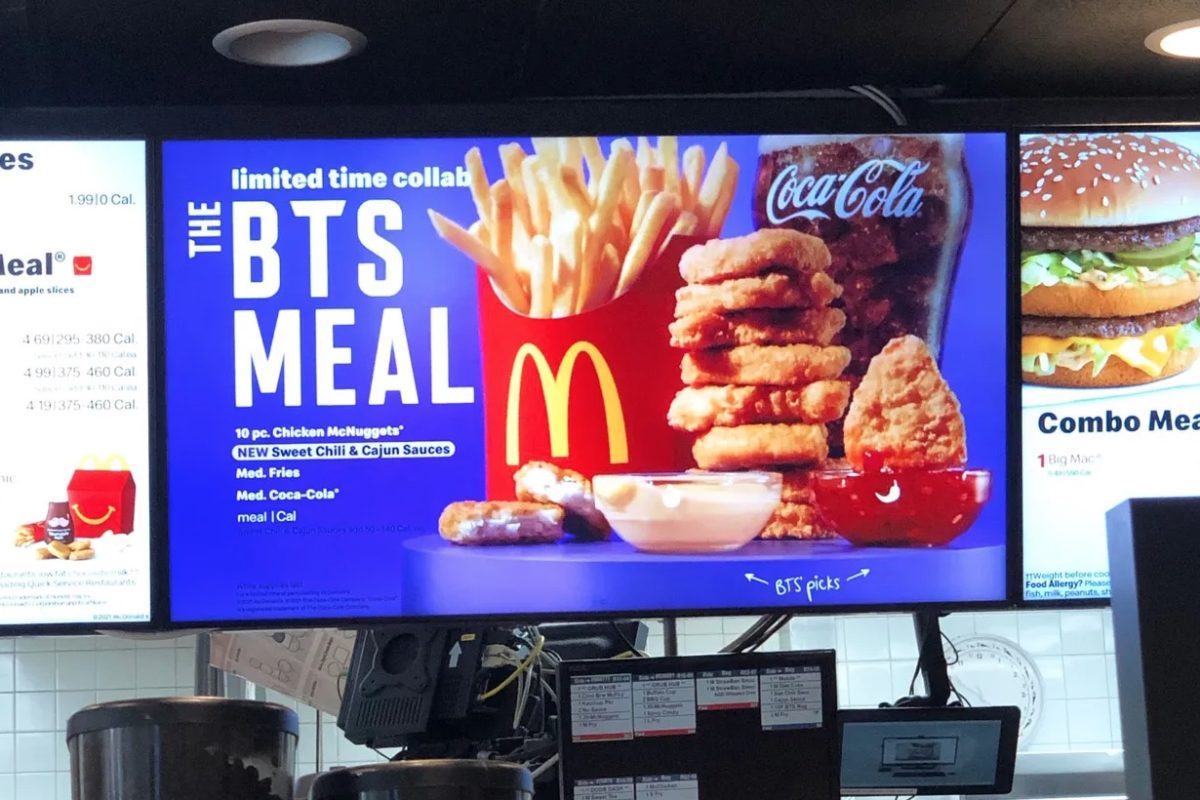 bts meal digital signage