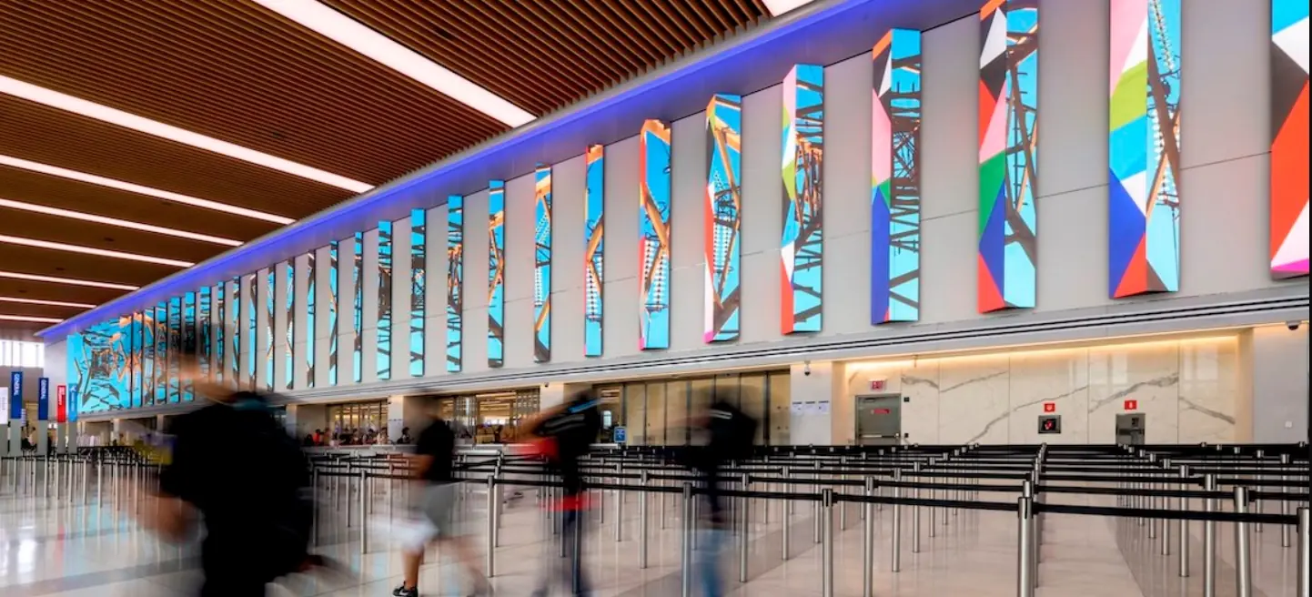 Delta LaGuardia Airport New York LED Videotron