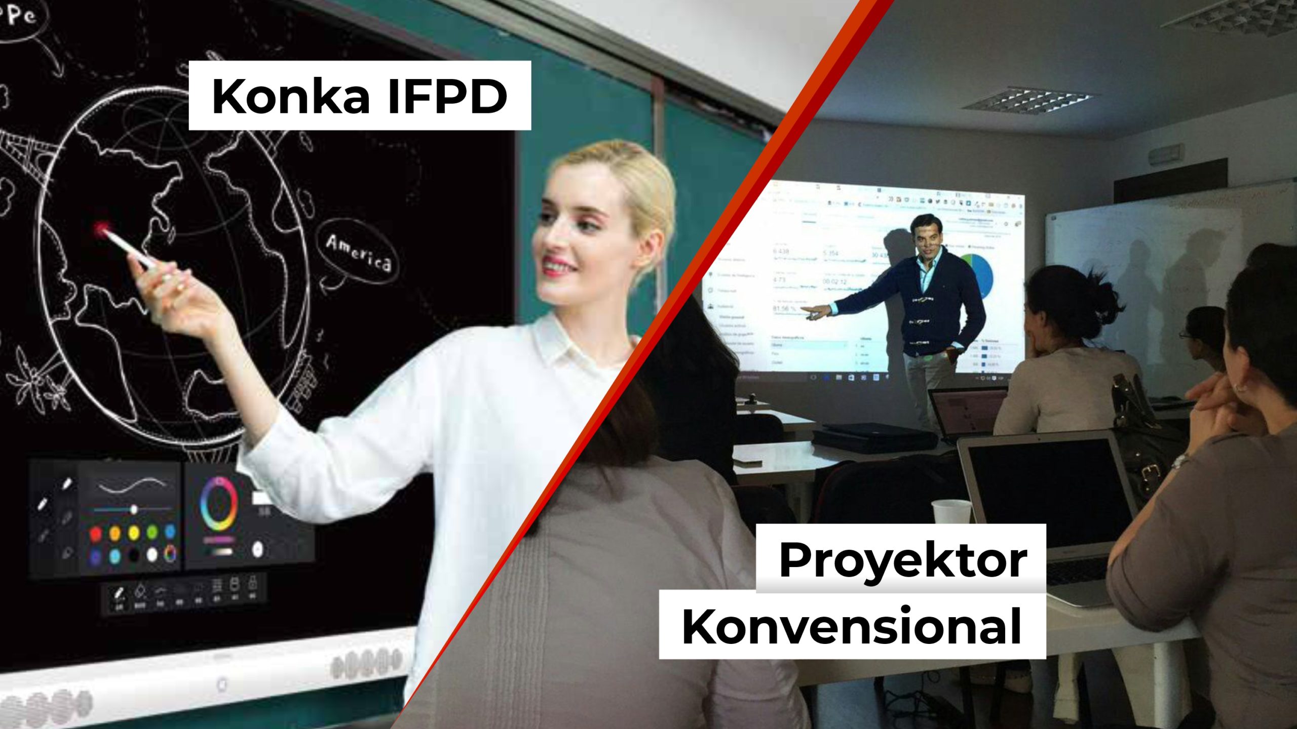 ifpd vs proyektor
