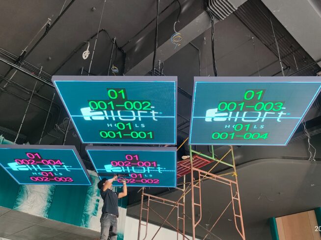 pemasangan layar videotron indoor